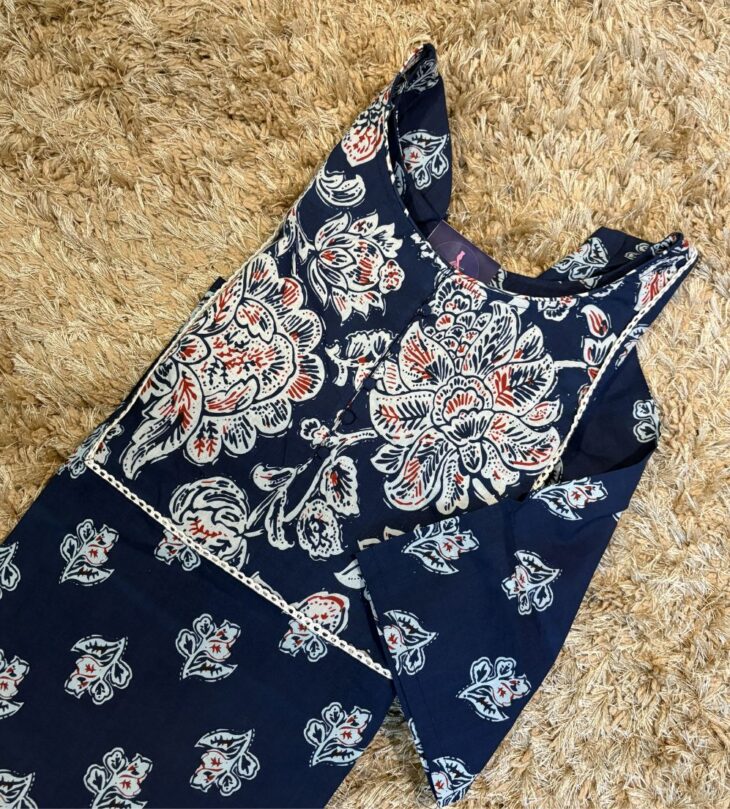 Floral Printed Aline Cotton Kurti | M - Image 2